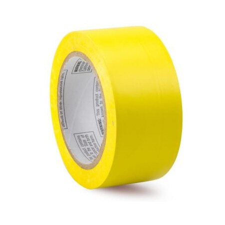 Accuform Pipe Marking Tape, SelfAdhesive, Yellow, 2 in Width, 108 ft Length, 6 mil Thickness, Vinyl PTM623YL